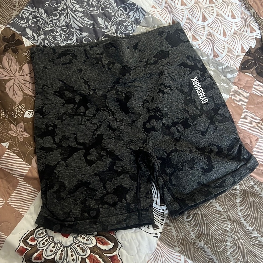 Gymshark Black Adapt Camo Seamless Shorts